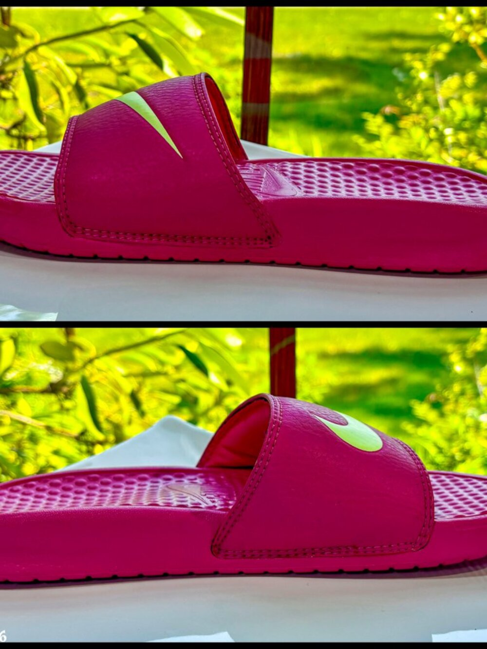 ▪️NIKE▪️'Benassi Swoosh' RARE Pink & Cream Injected Phylon Slides - Picture 5 of 8